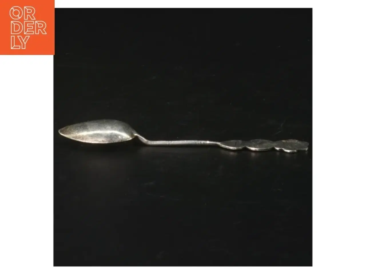Billede 5 - Antik sølv teske med detaljeret skaft (str. Længde. 12 cm)