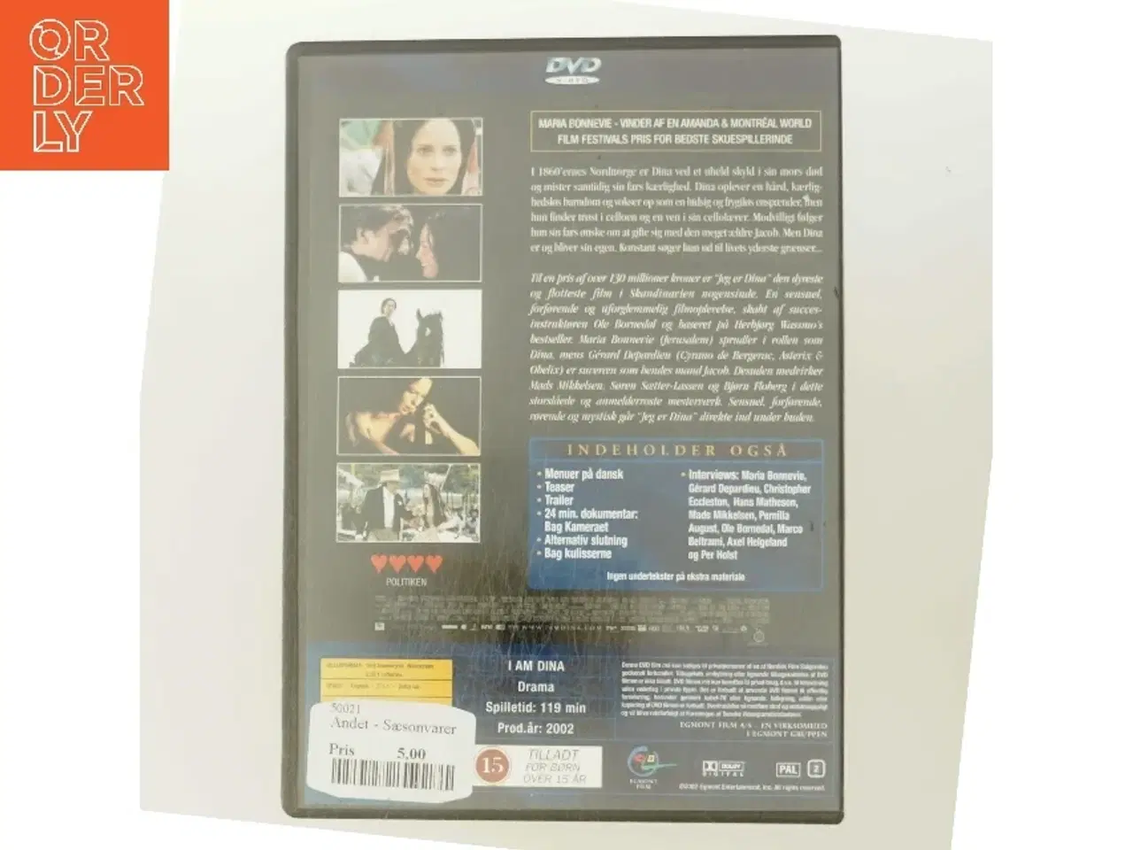 Billede 3 - Jeg er Dina med Maria Bonnevie (DVD)