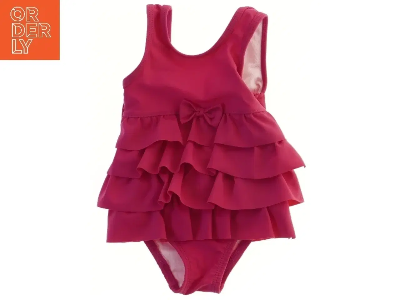 Billede 1 - Pink badedragt med flæser (str. 62)