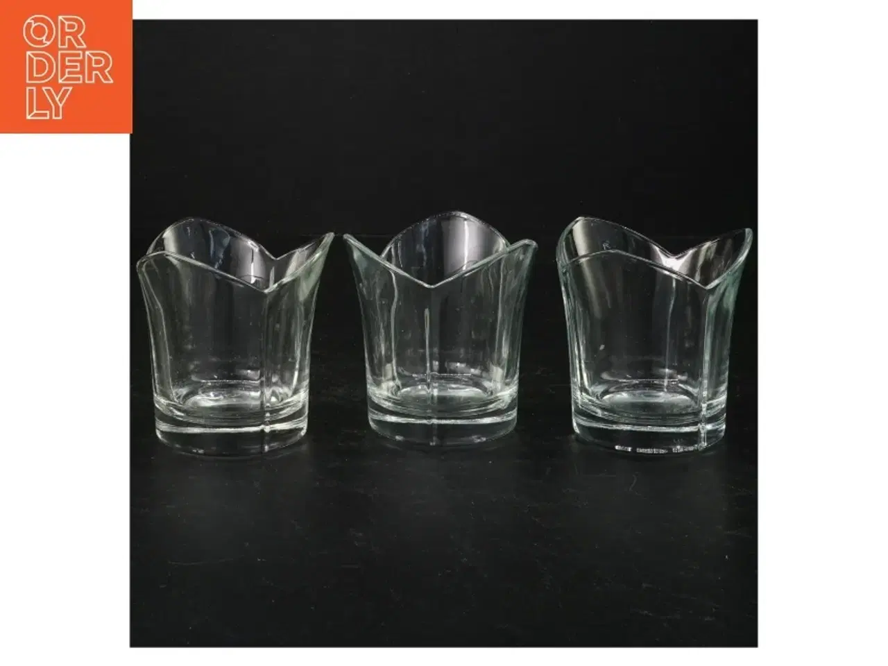 Billede 1 - Gennemsigtige glasfade fra Erik Bagger (str. 9 cm)