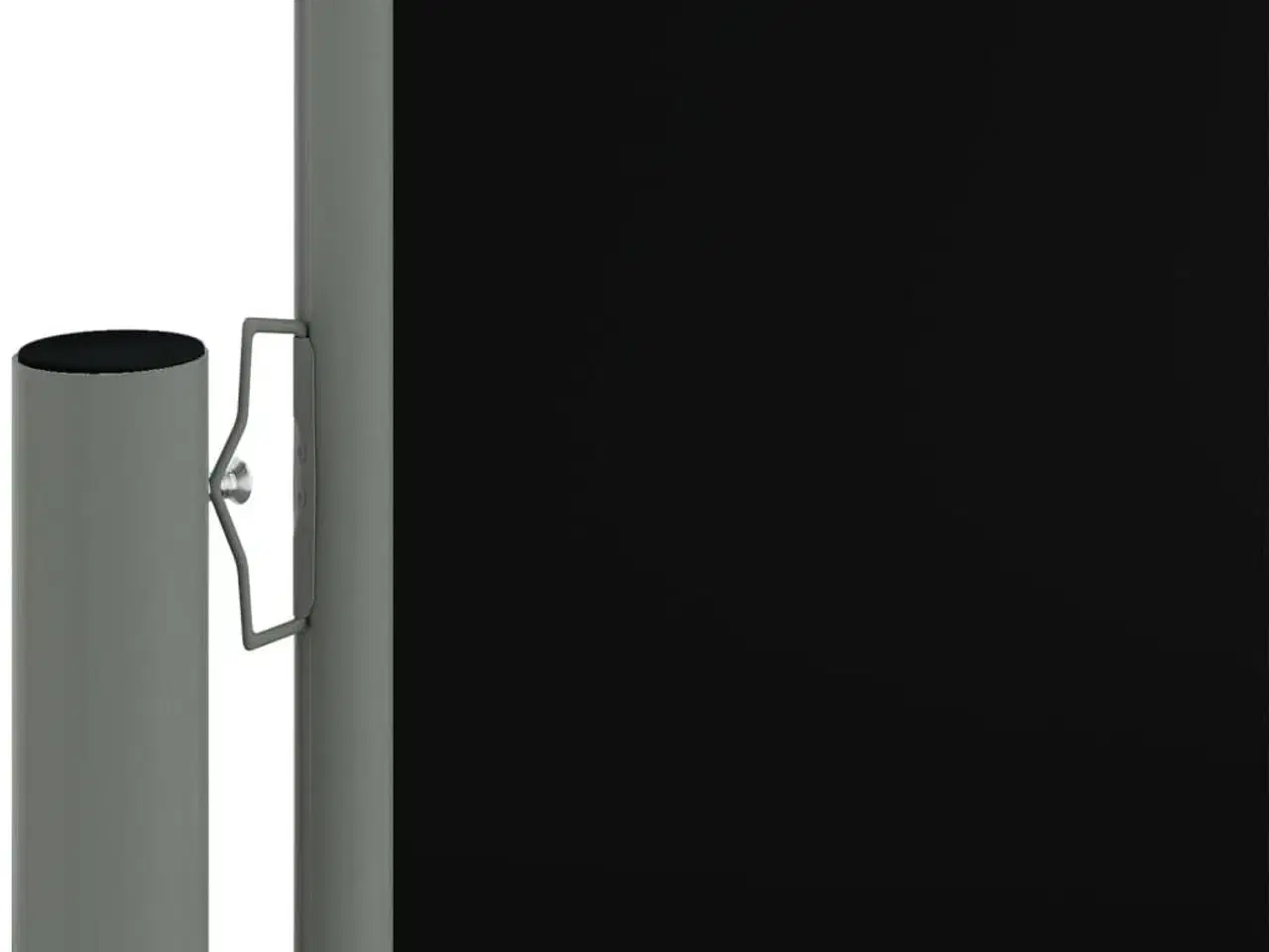 Billede 3 - Sammenrullelig sidemarkise 160x1200 cm sort