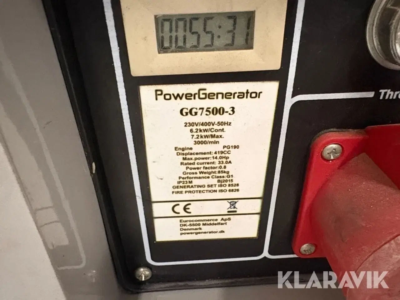 Billede 6 - Generator Powergenerator 7200watt