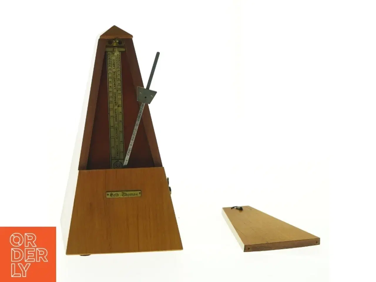 Billede 1 - Seth Thomas træ metronome (str. 21 x 11 cm)