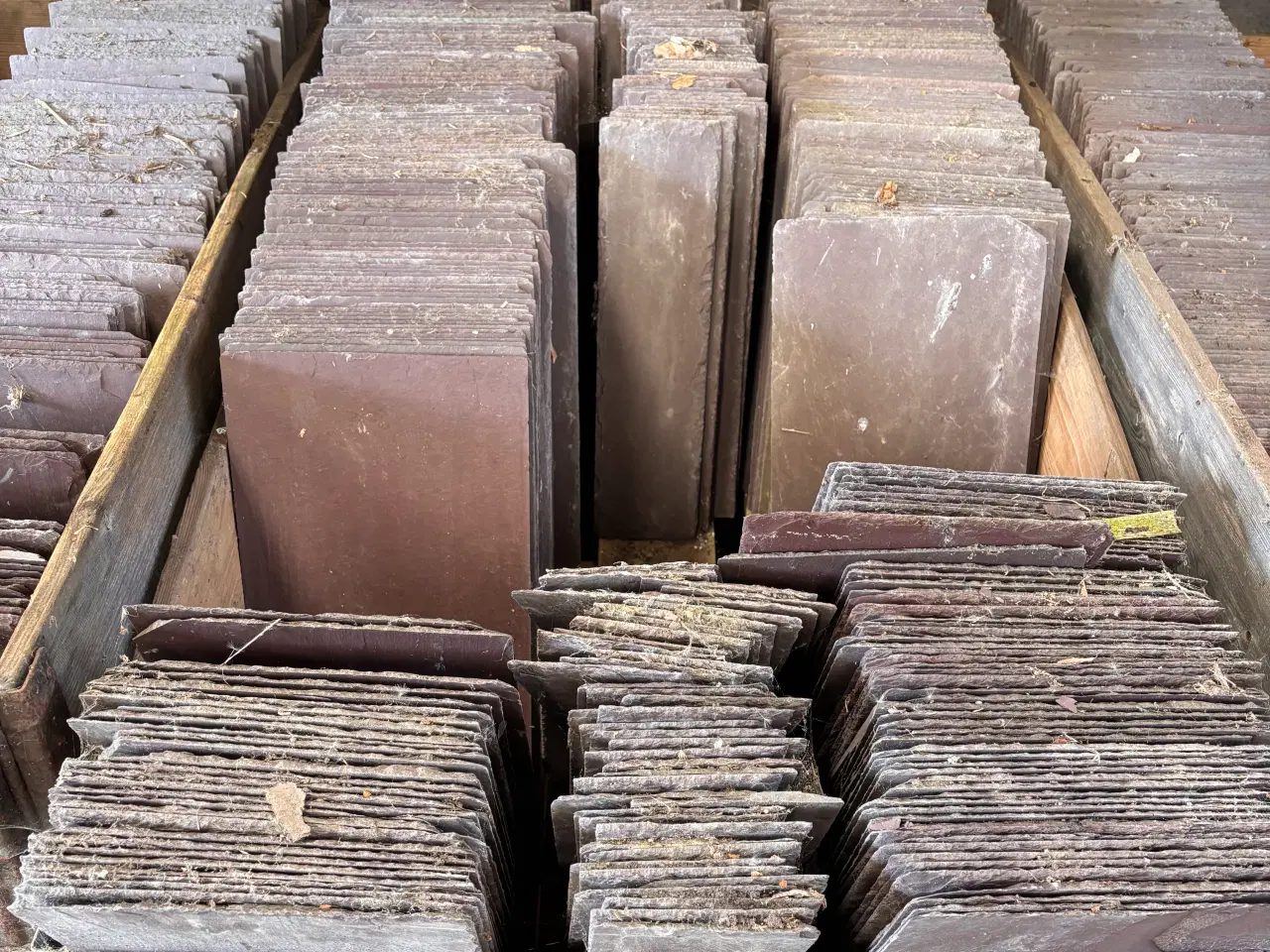 Billede 2 - Skiffer plader til tag og facade 1100 stk. 