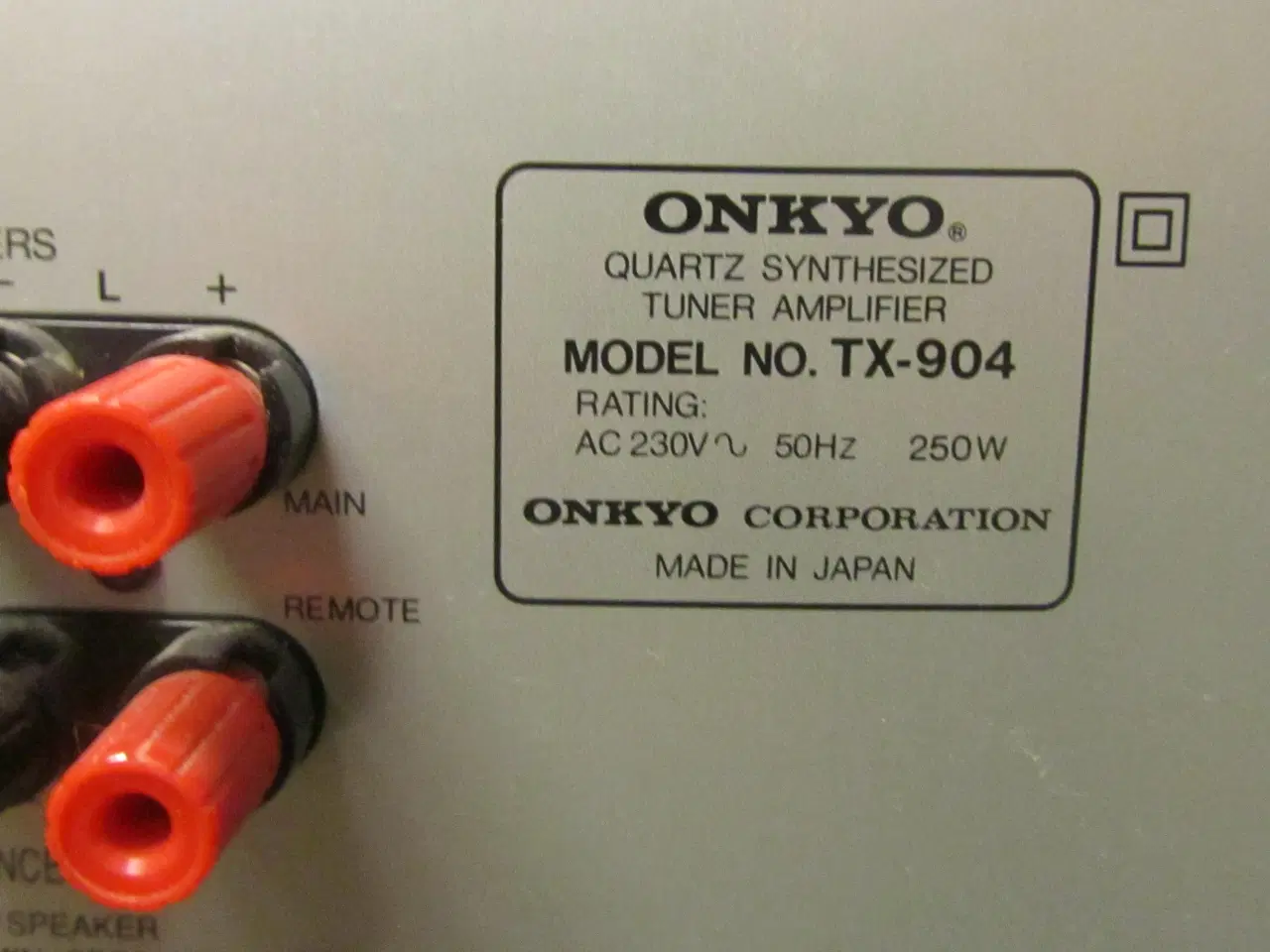 Billede 7 - ONKYO TX904 2X60W RMS FM RECIEVER