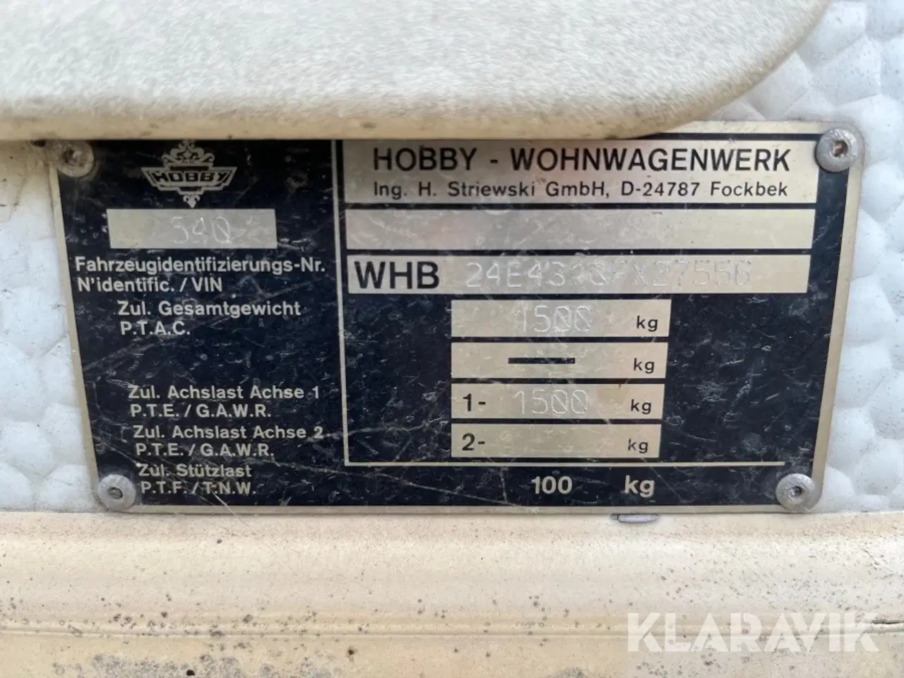 Billede 9 - Campingvogn Hobby Exclusive