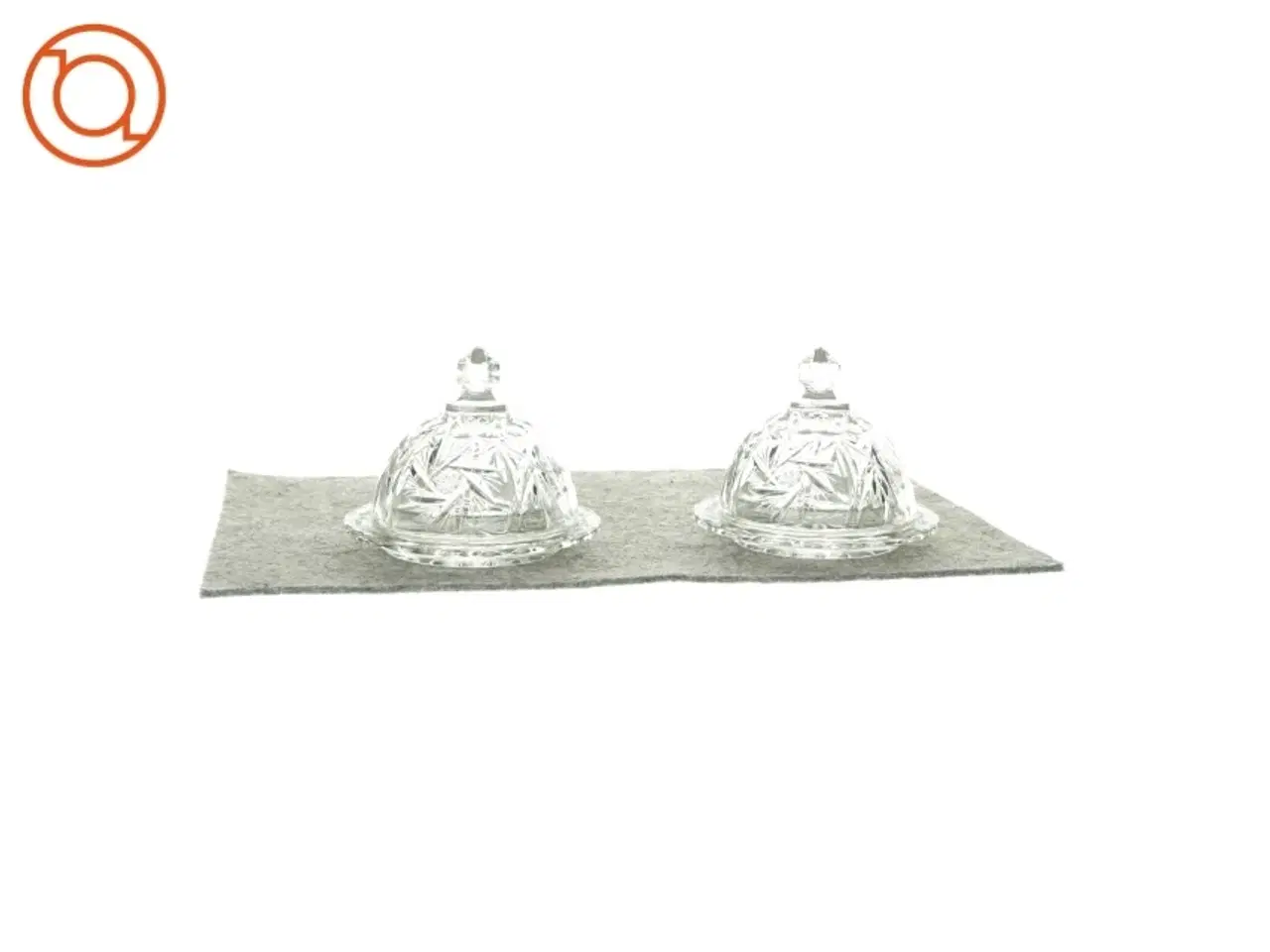 Billede 1 - Serverings klokker af glas (2 styk)