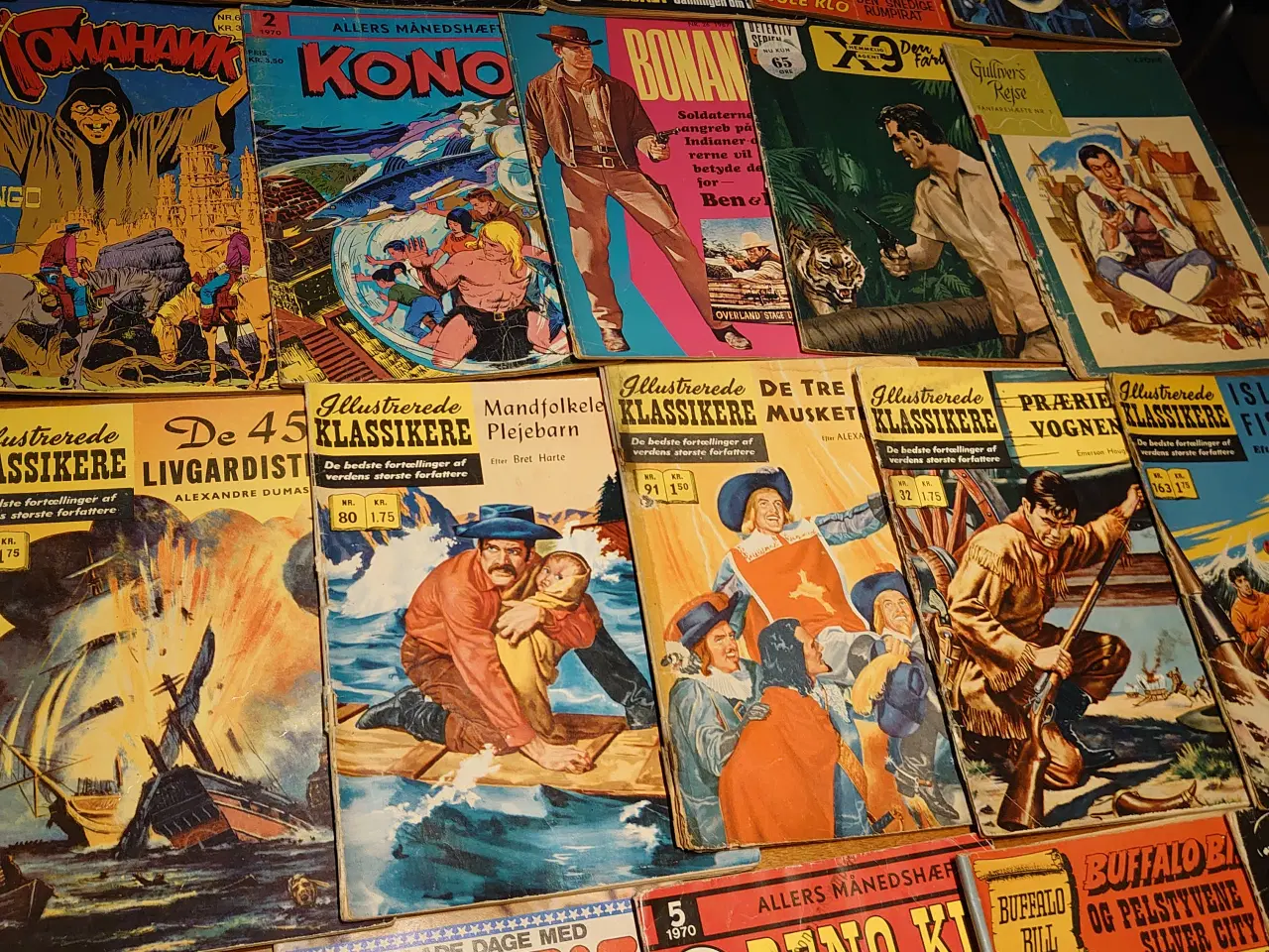 Billede 4 - 55 stk gamle seriemagasiner/tegneserier.