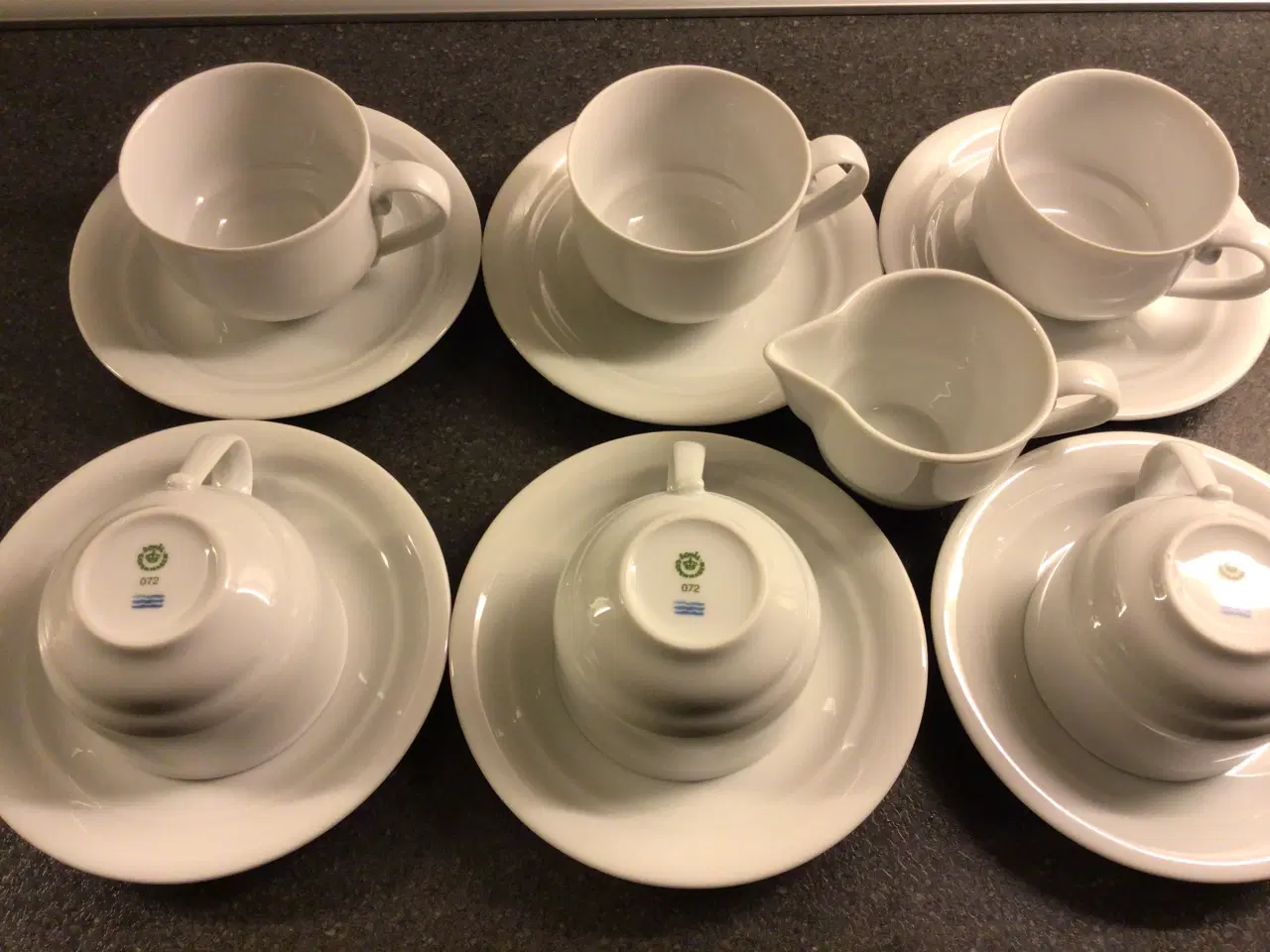 Billede 1 - Royal Copenhagen kaffekopper hvid magnolium