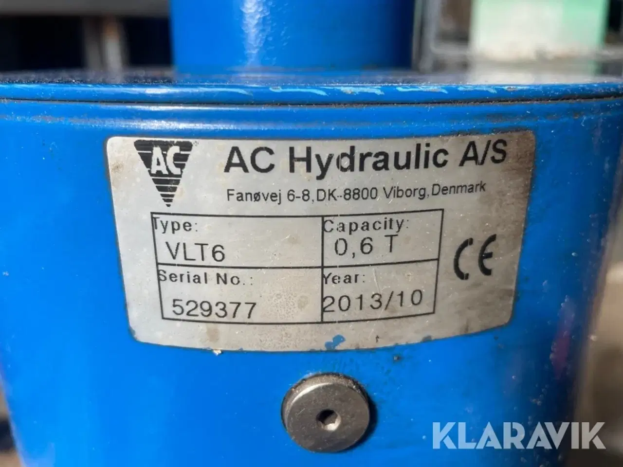Billede 6 - Hydraulisk gearkasse løfter AC Hydraulic VLT6 600kg
