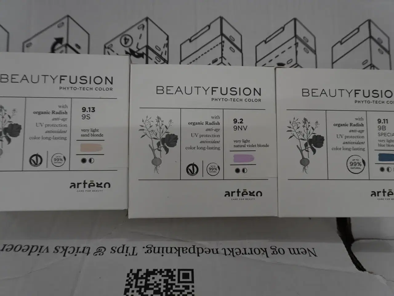 Billede 1 - Kasse med hårfarve, Artego BeautyFusion 100ml