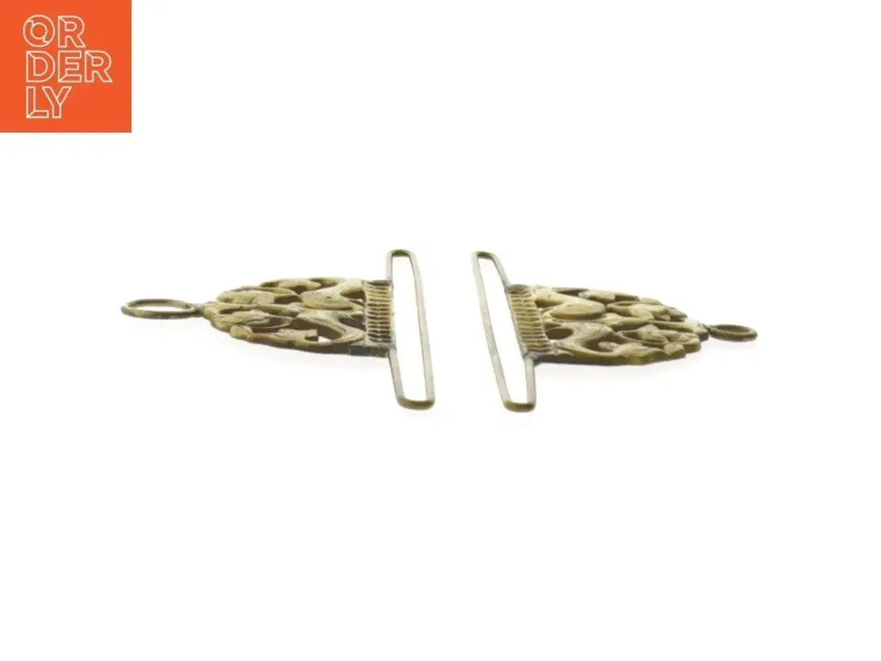 Billede 2 - Antik messingbeslag (str. 20 cm)