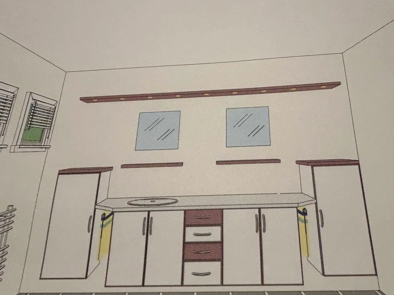 Billede 4 - Invita bad Europa Hvid/Kirsebær