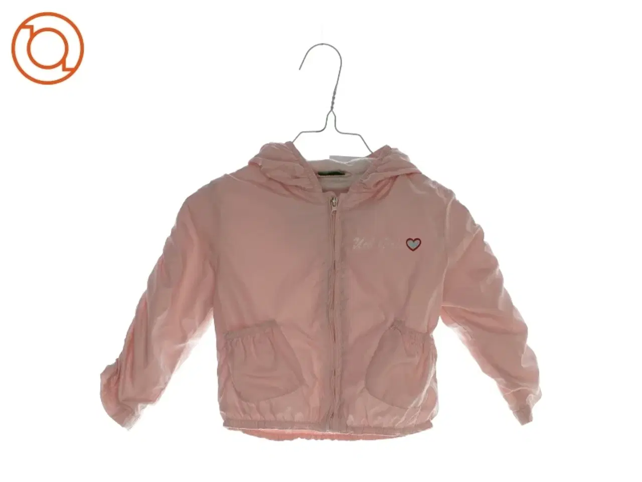 Billede 1 - Jakke med lynlås og hætte fra Benetton (Str. 4 år)