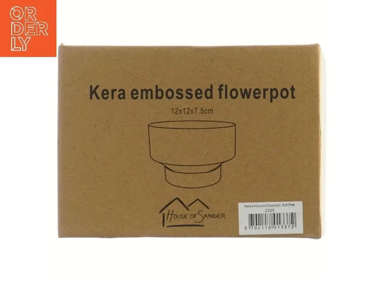 Billede 1 - Kera præget urtepotte fra House Of Sander (str. 12x12x7,5 cm)