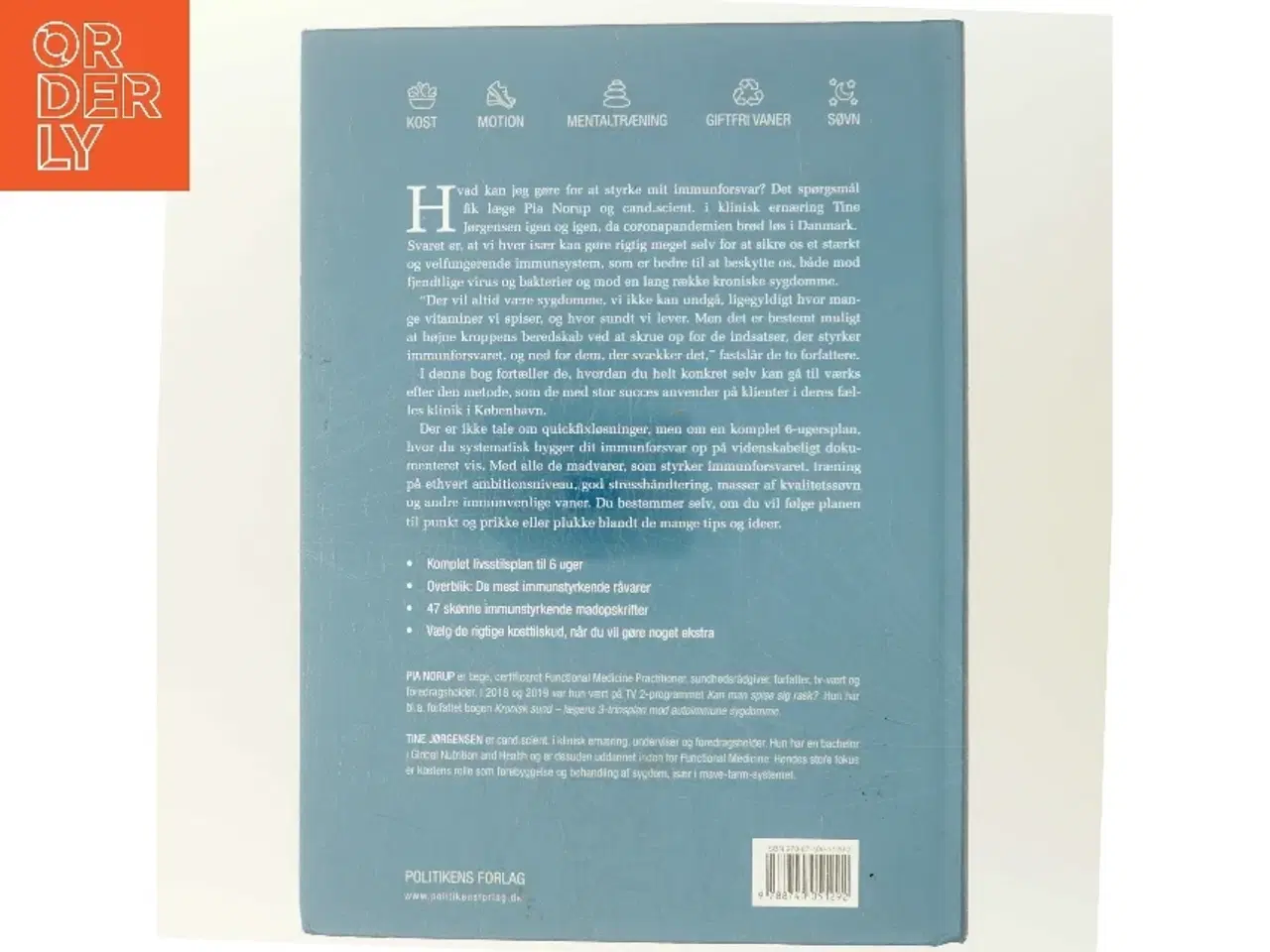 Billede 3 - Styrk dit immunforsvar : lægens og ernæringsspecialistens 6-ugersplan af Pia Norup (Bog)