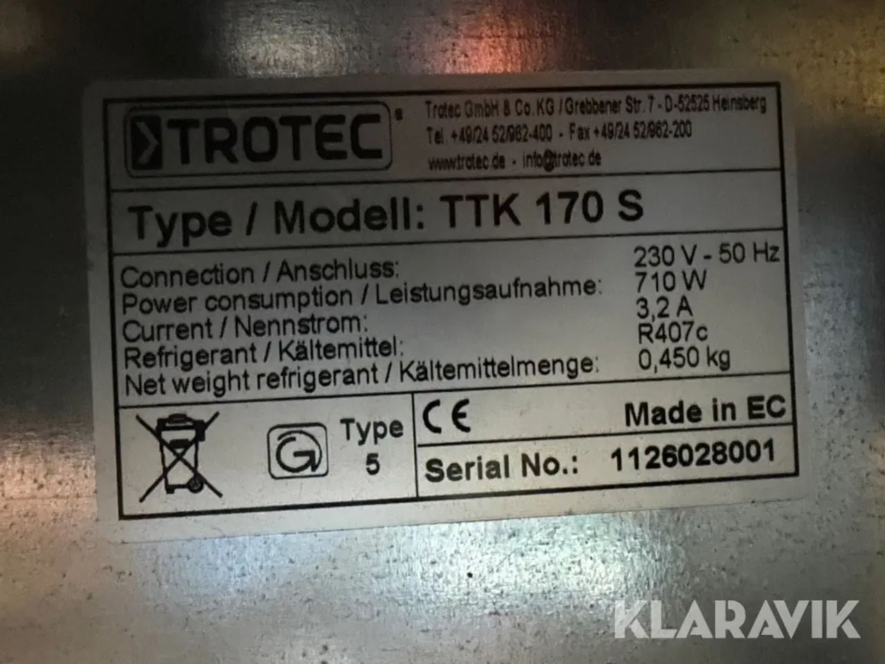 Billede 8 - Affugter Trotec TTK 170 S