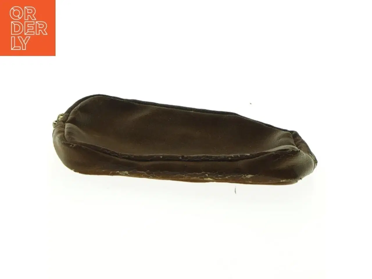 Billede 2 - Brun læderpung (str. 14 x 10 cm)