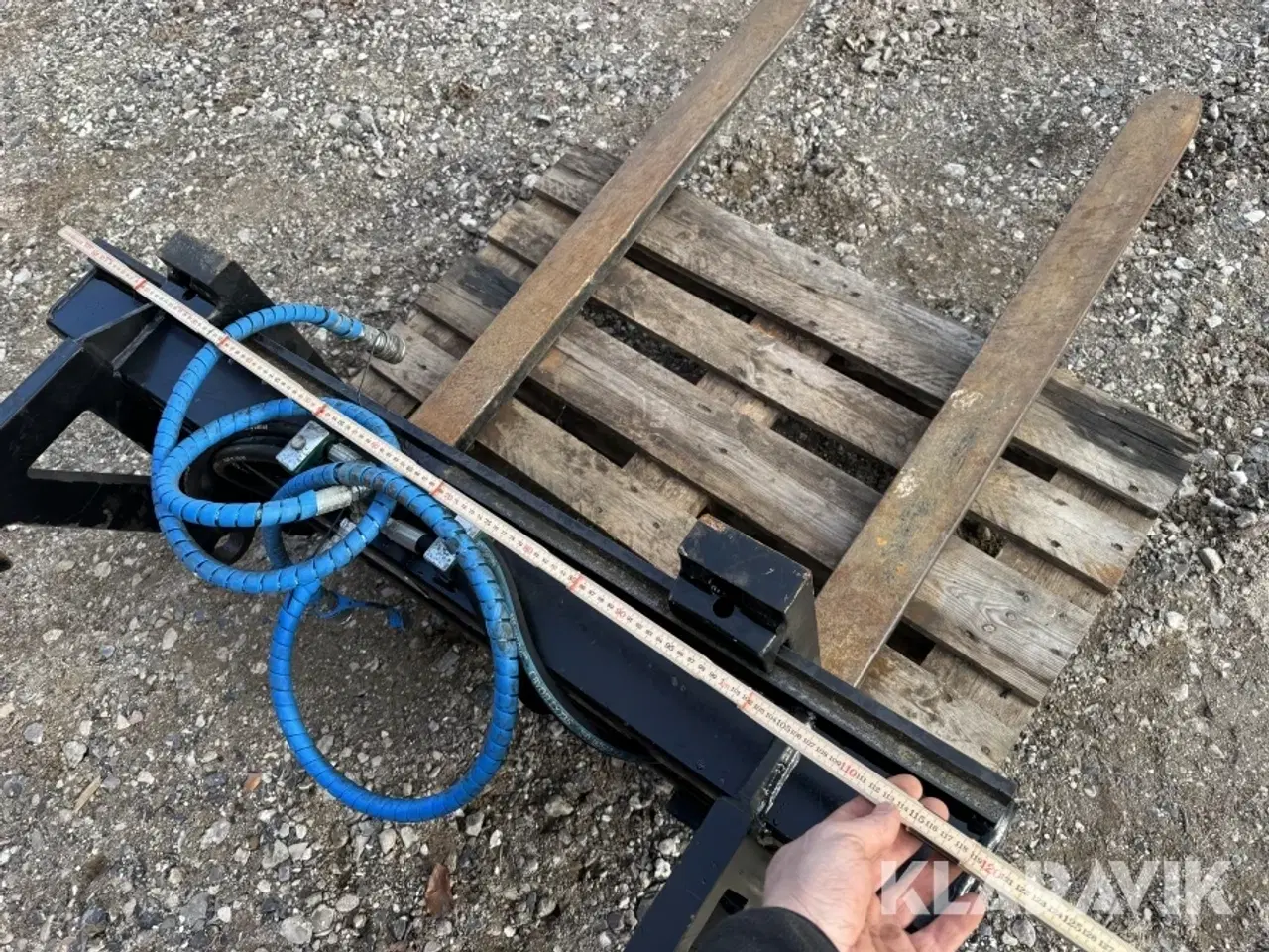 Billede 5 - Hydrauliske pallegafler 2500 kg med Volvo L30 fæste