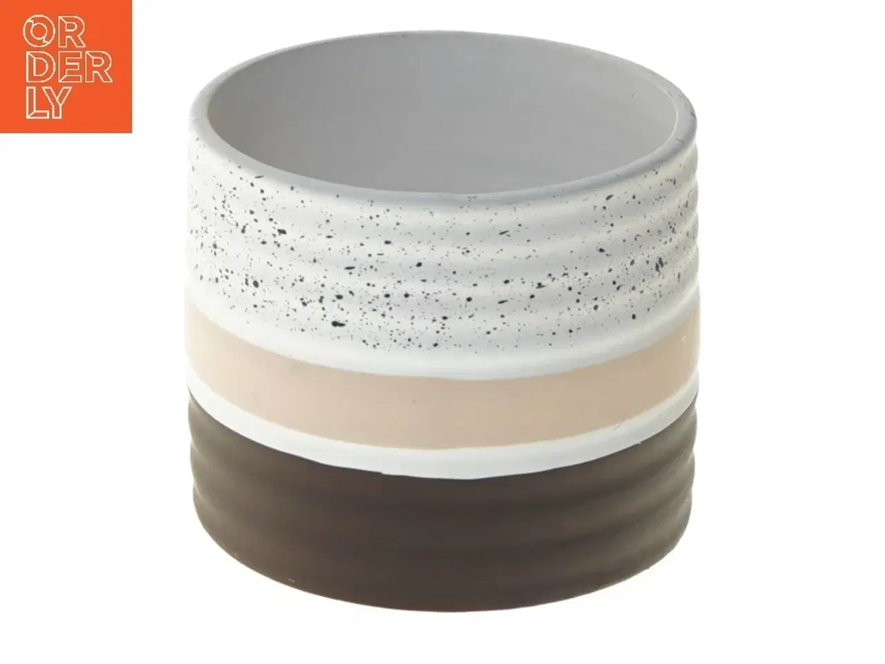 Billede 1 - Keramisk vase (str. Ø 10,5 cm længde 8,5 cm)