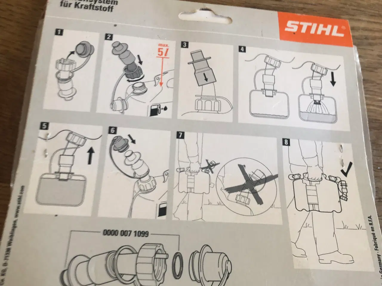 Billede 1 - STIHL påfyldningssystem til brændstof