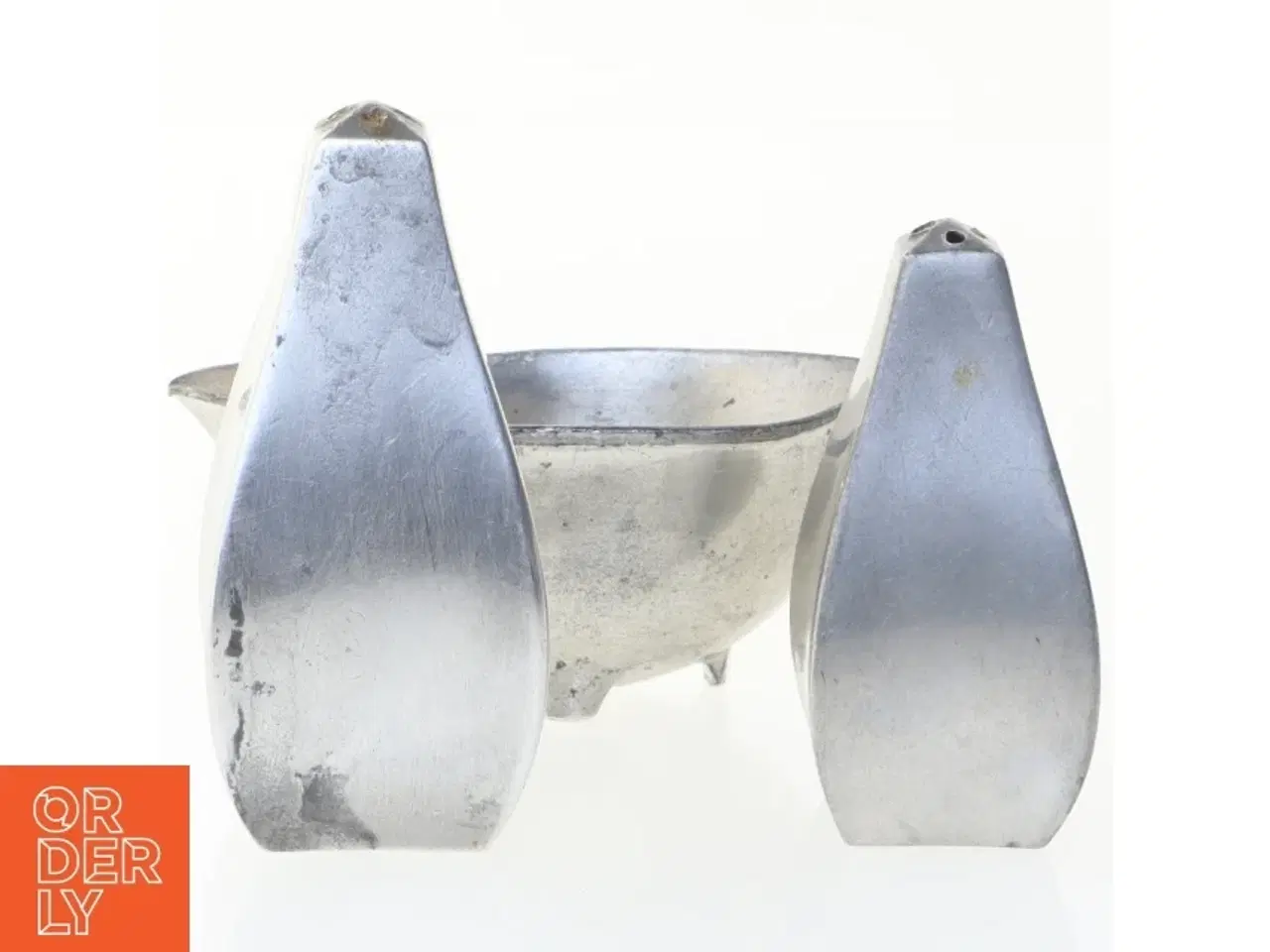 Billede 3 - Salt- og pebersæt i metal (str. 8 x 4 cm)
