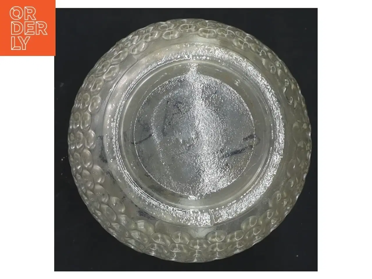 Billede 3 - Glasvase med prikket design (str. Ø 8x15 cm)
