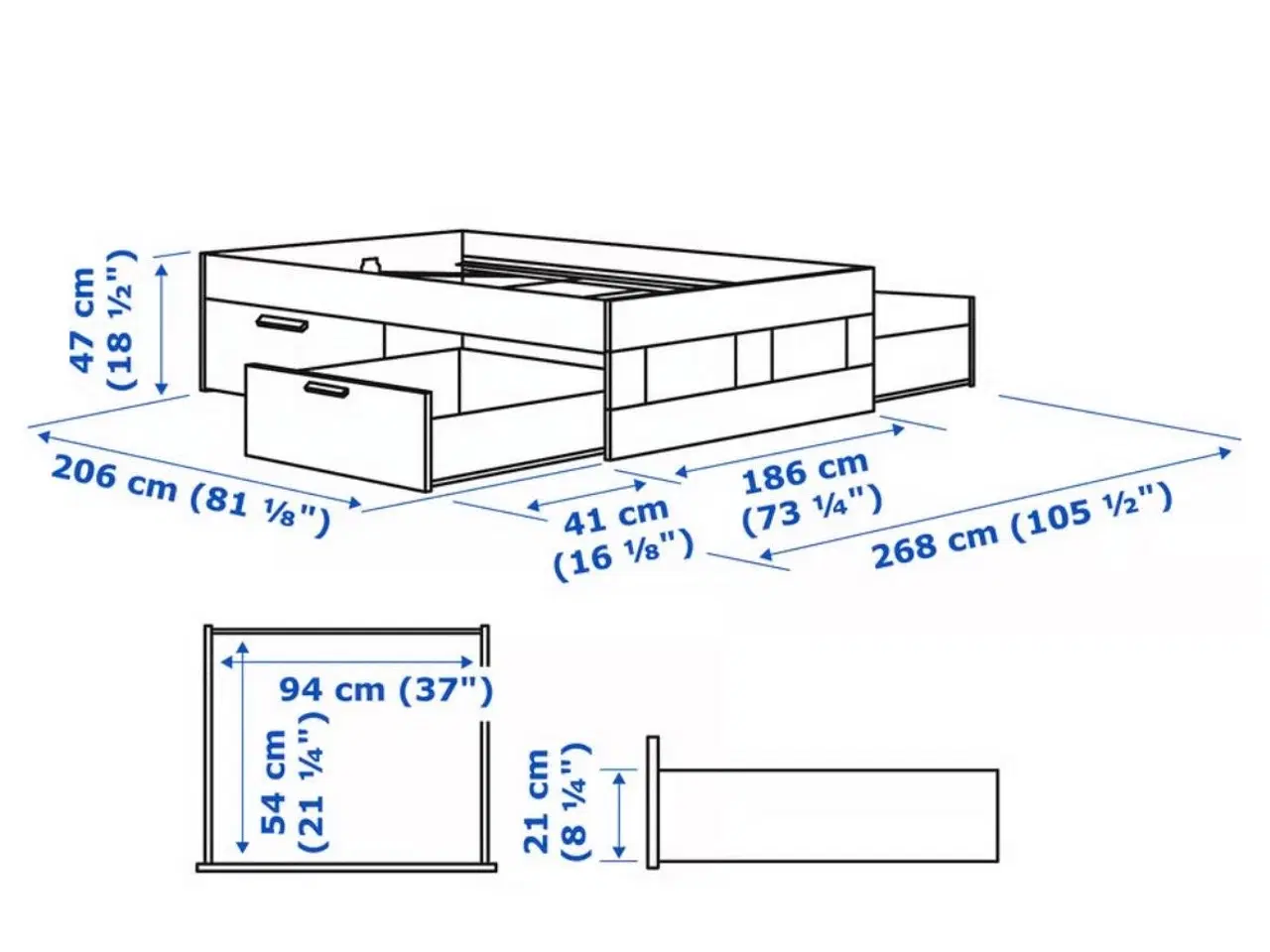 Billede 2 - Ikea seng GRATIS