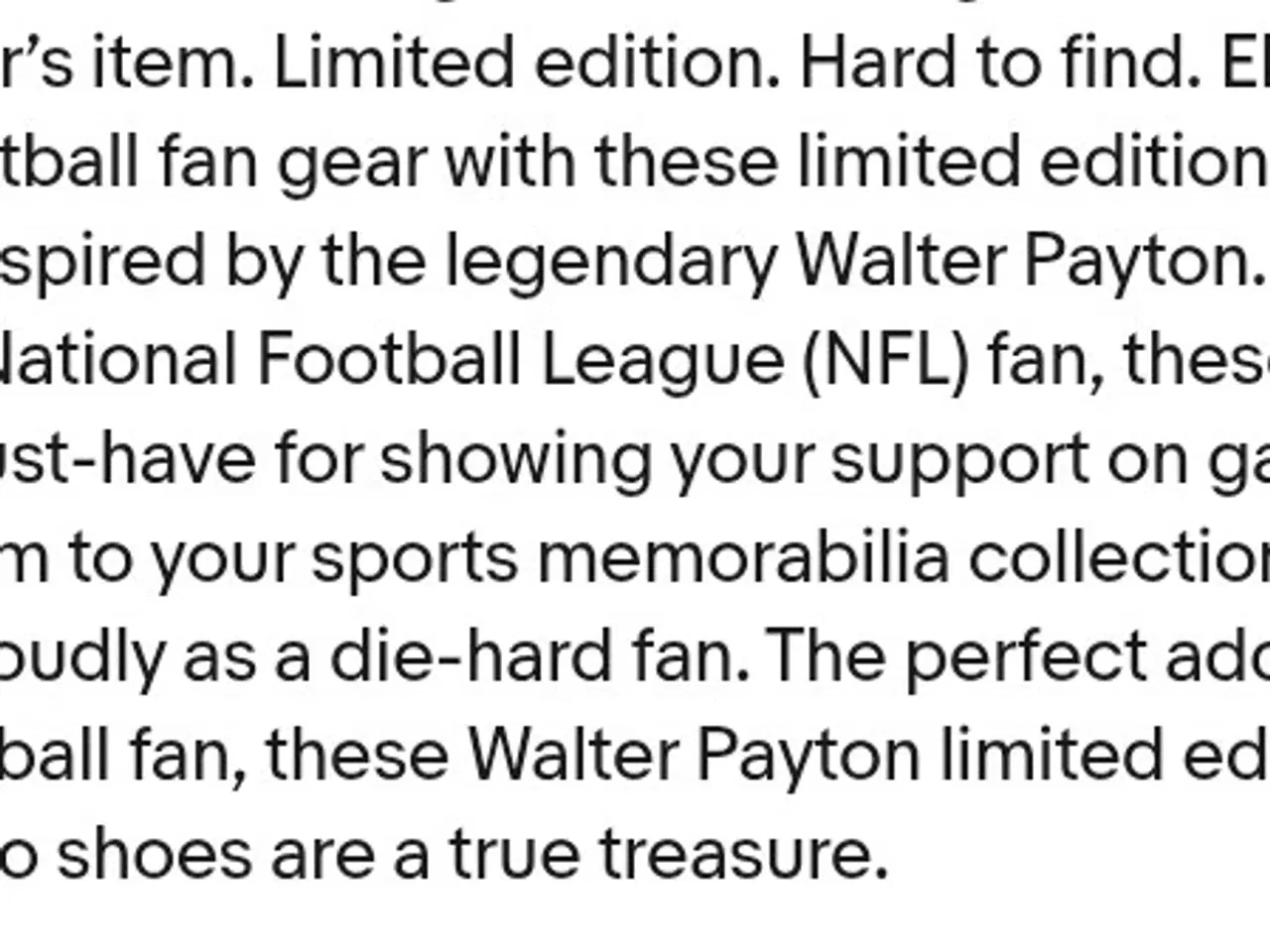 Billede 11 - KangaROOS Chicago Bears NFL Walter Payton sweetnes