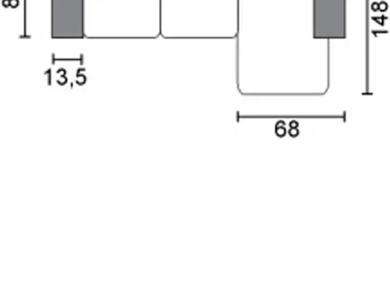 Billede 4 - Sofa med chaiselong