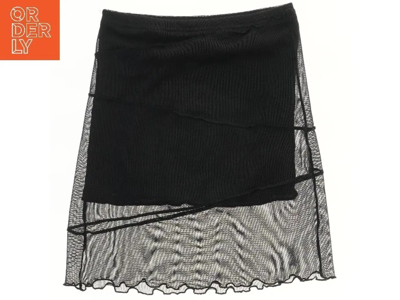 Billede 2 - Sort Nederdel med Mesh Lag fra Creme Fraiche (str. 128)