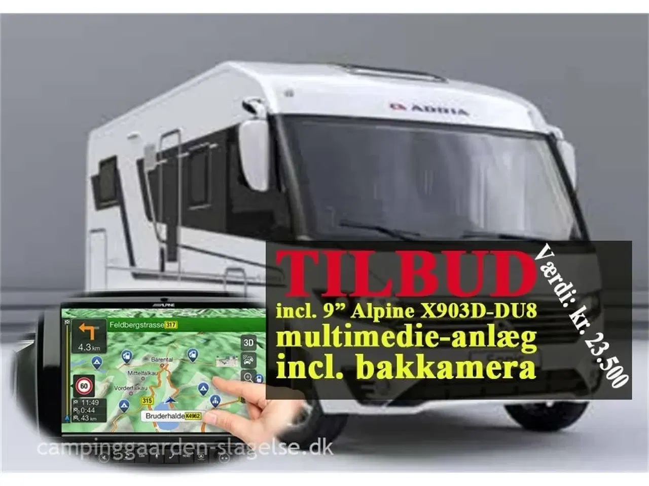 Billede 1 - 2024 - Adria Sonic Plus 700 DL VOGNEN ER PÅ LAGER - NEDSAT KR 85.913,-