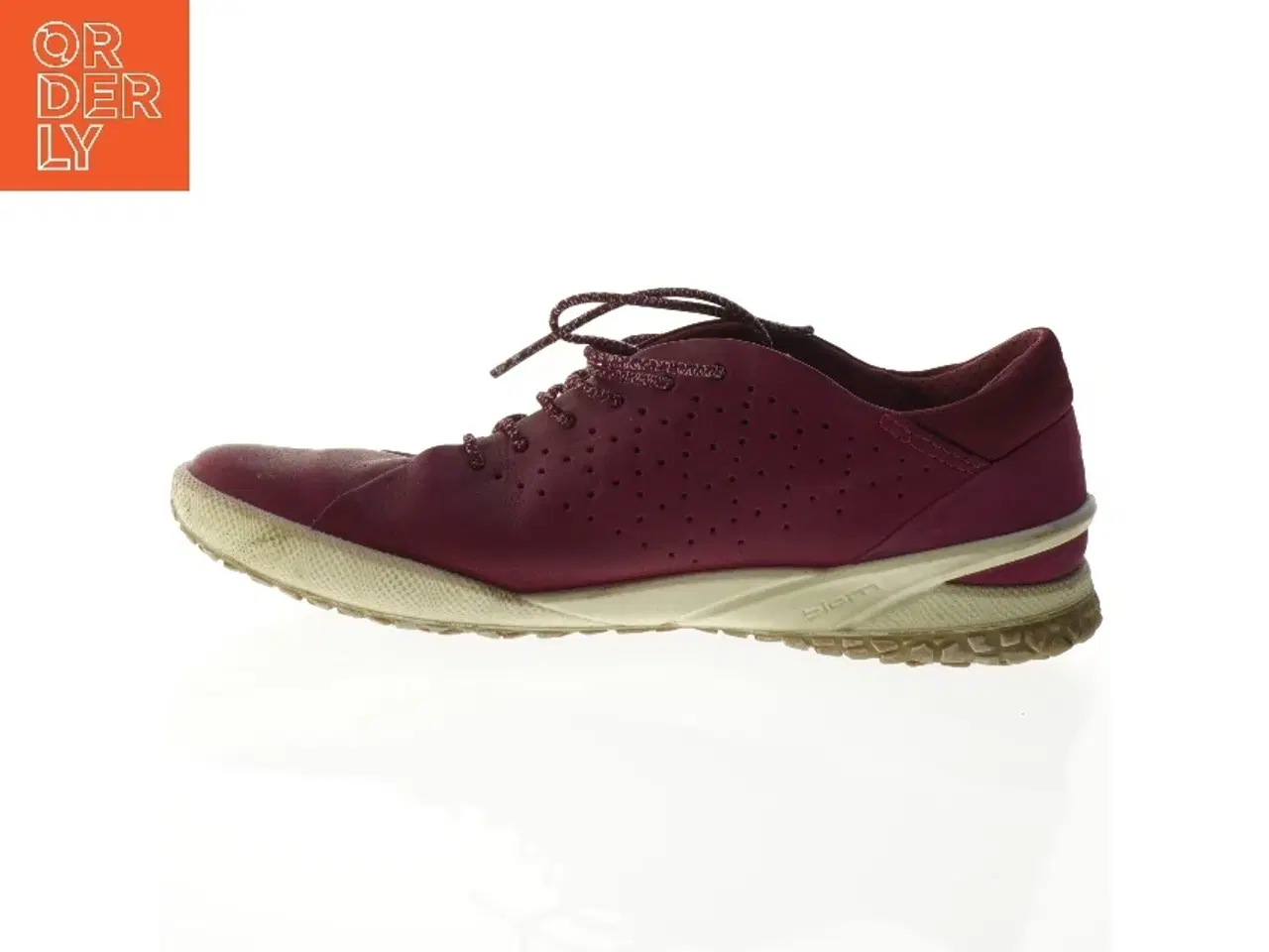 Billede 1 - Brugte bordeauxrøde lædersko fra Ecco (str. 39)