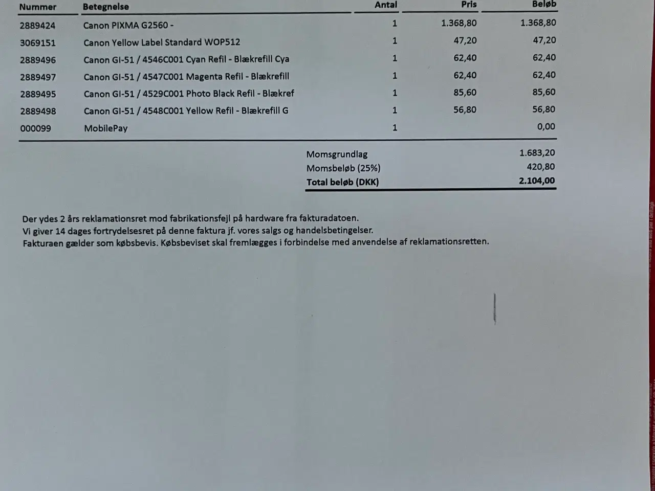 Billede 3 - Printer