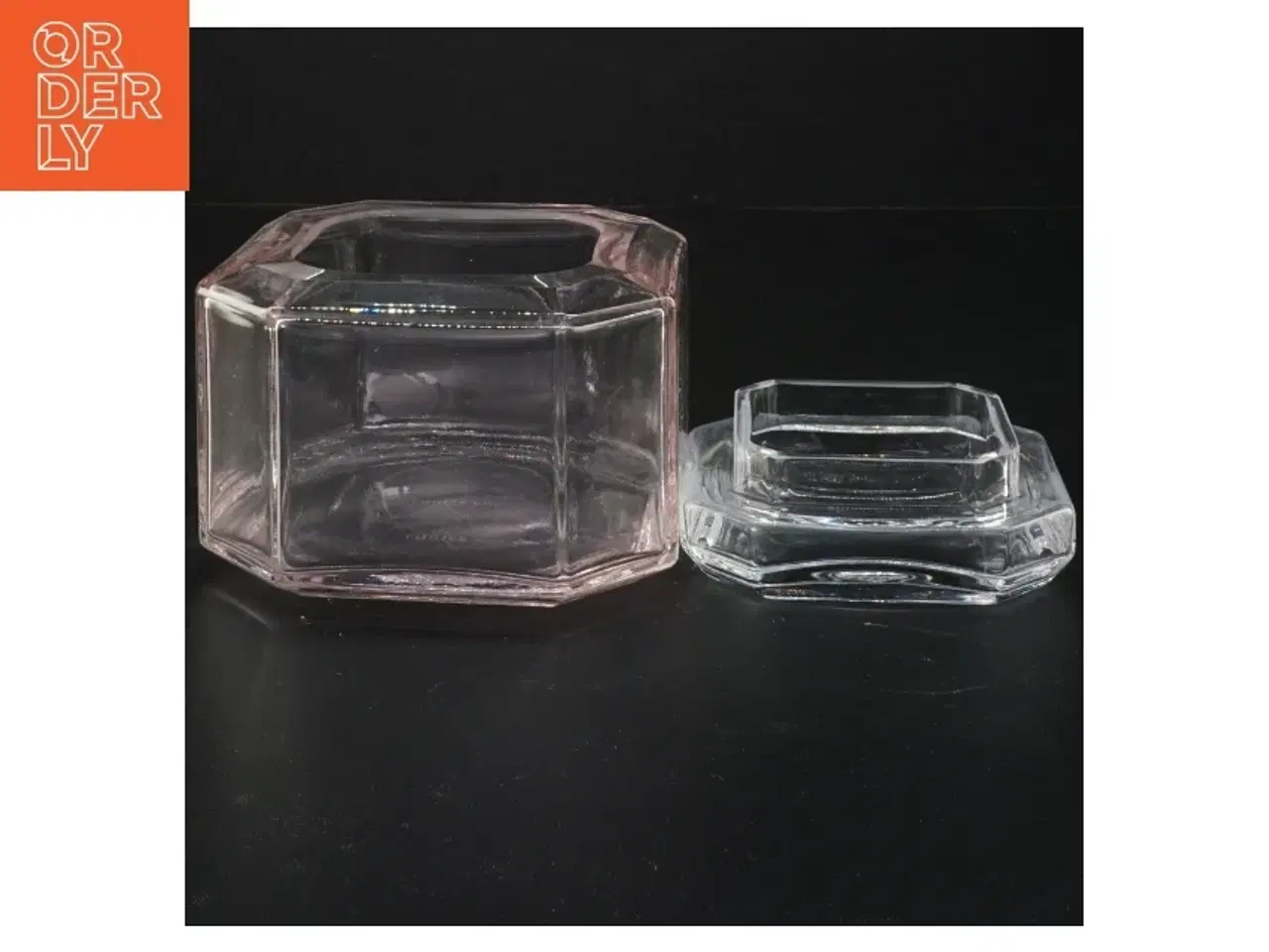 Billede 2 - Opbevaringsglas med låg fra Louise Roe (str. 12x12x10 cm)