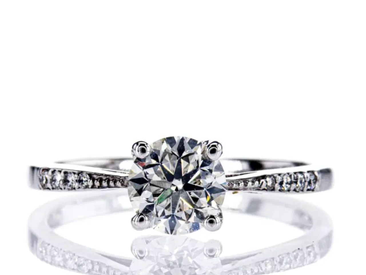 Billede 1 - Naturlig Diamantring 1.08ct