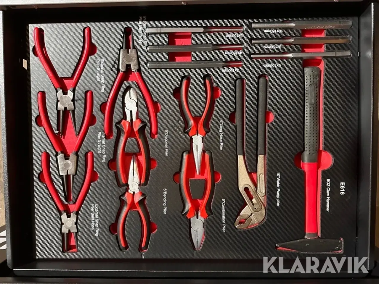 Billede 5 - Værktøjsvogn Bearsafe med 10 skuffer og 258 dele