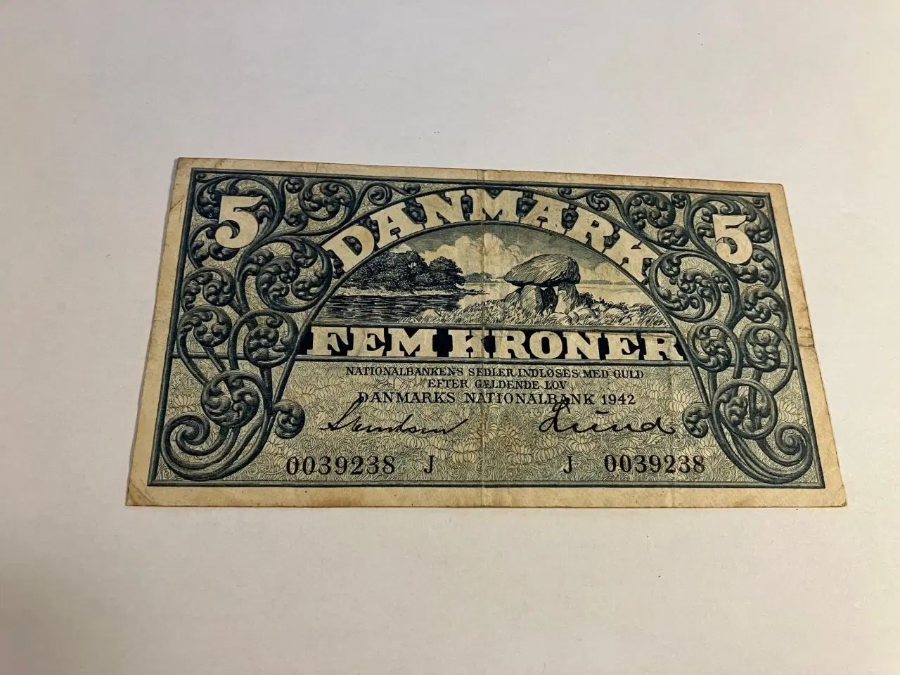Billede 1 - 5 Kroner 1942 J Danmark