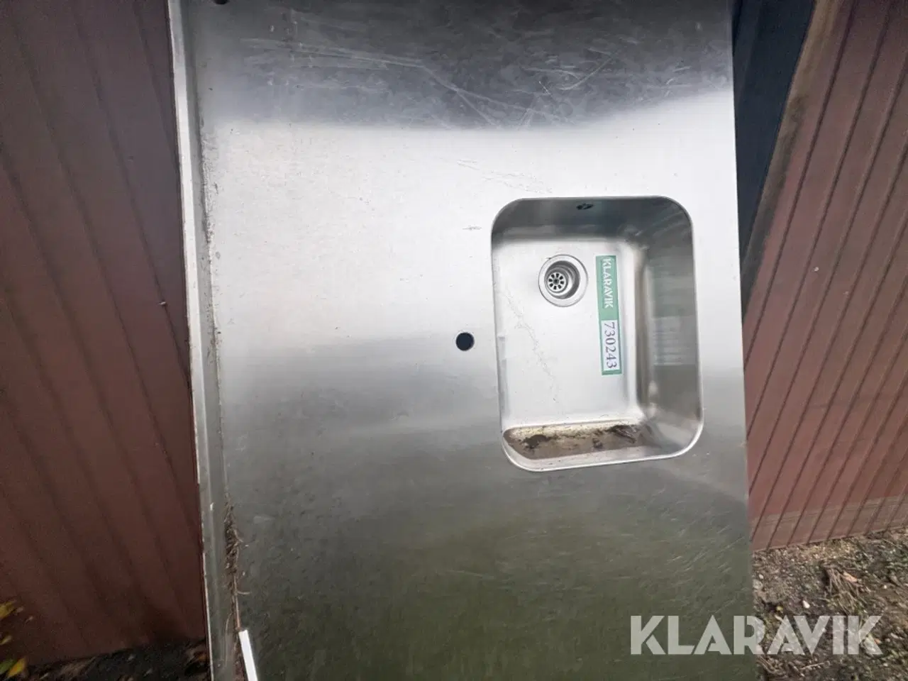 Billede 5 - Stålbordplade med vask