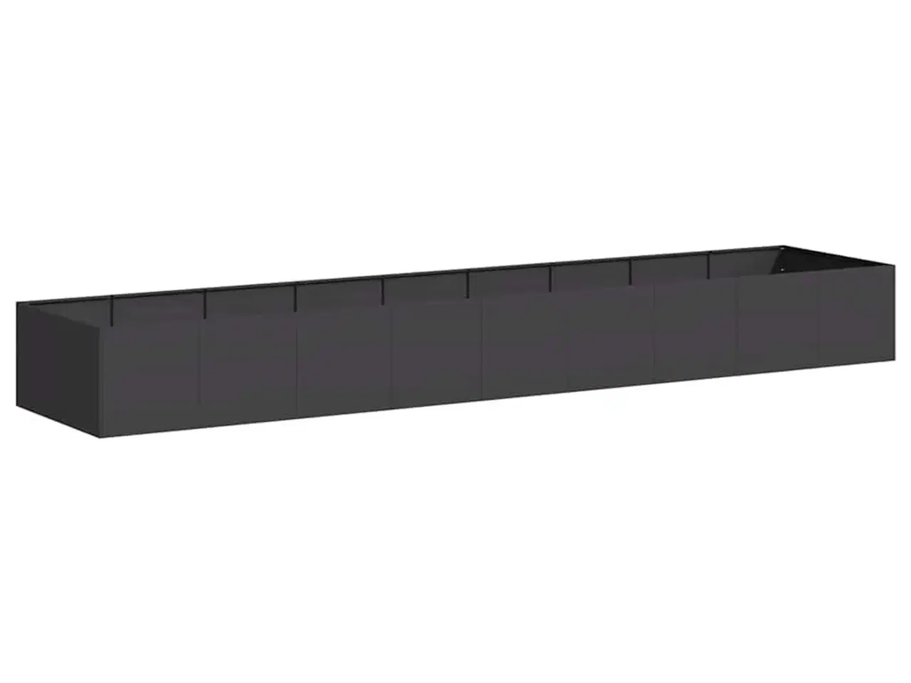 Billede 2 - Plantekasse 360x80x40 cm stål sort