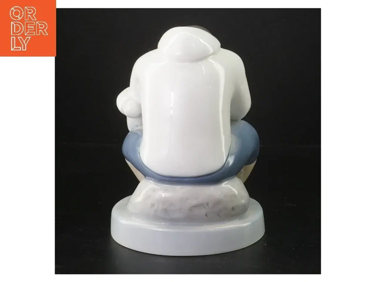 Billede 2 - Porcelænsfigur af far med barn fra B&G (str. 21 cm)