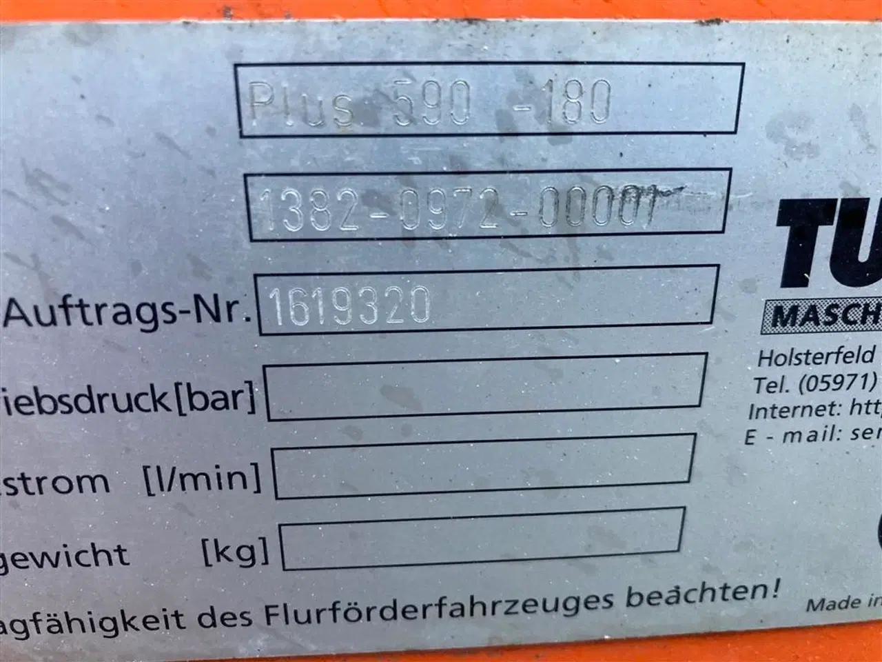 Billede 10 - Tuchel Plus 590 ophæng til minilæsser