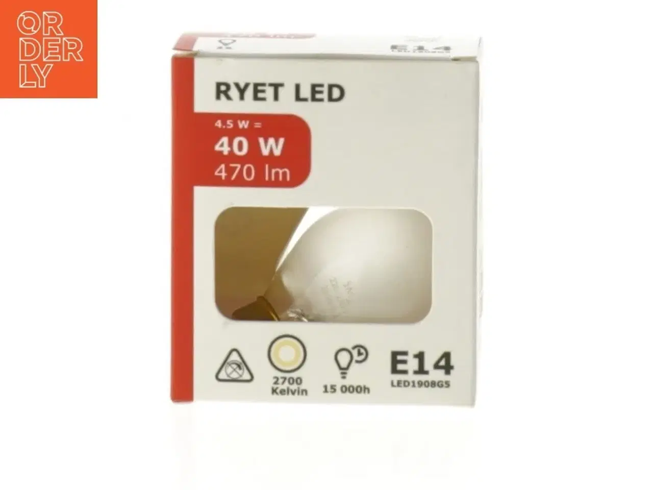 Billede 1 - LED-pærer E14 4.5W fra IKEA (str. 40 watt)
