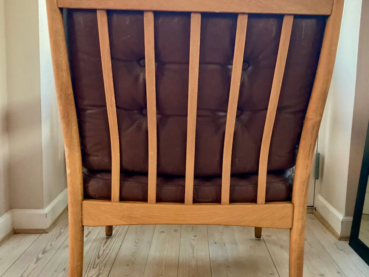 Billede 3 - 60’er læderlænestol, Carmen Göte Møbler