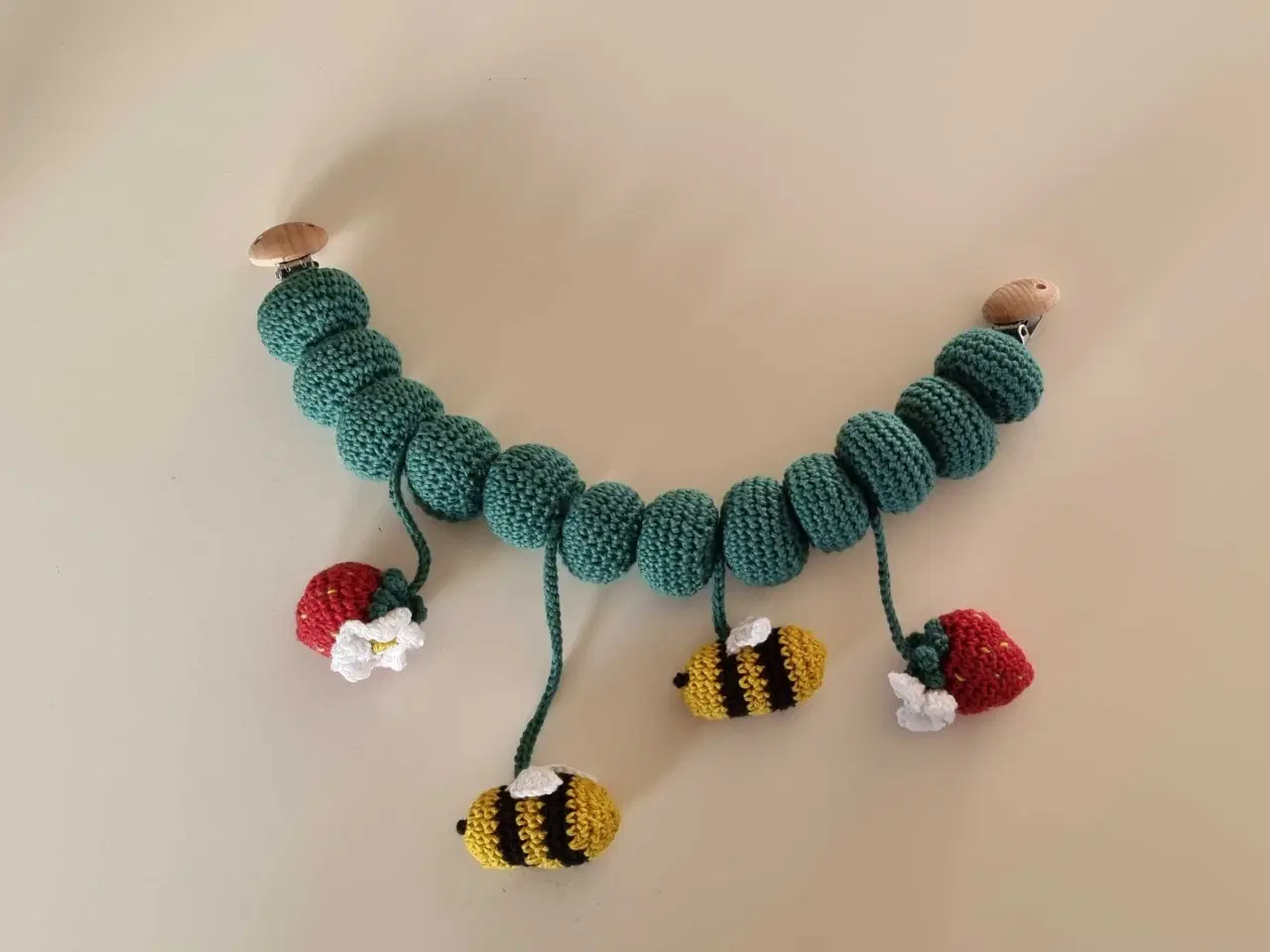 Billede 6 - Hæklede barnevognskæder