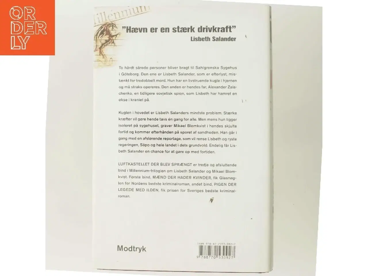 Billede 3 - Luftkastelletderblevsprngt Stir up a Hornets' Nest of Girl. Shi Dige Larsen. the Danish Original. Hardcover](chinese Edition) af Stieg Larsson (Bo