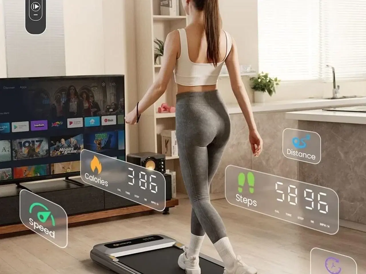 Billede 14 - Løbebånd UREVO Strol U1 walkingpad – elektrisk, 6 km/t