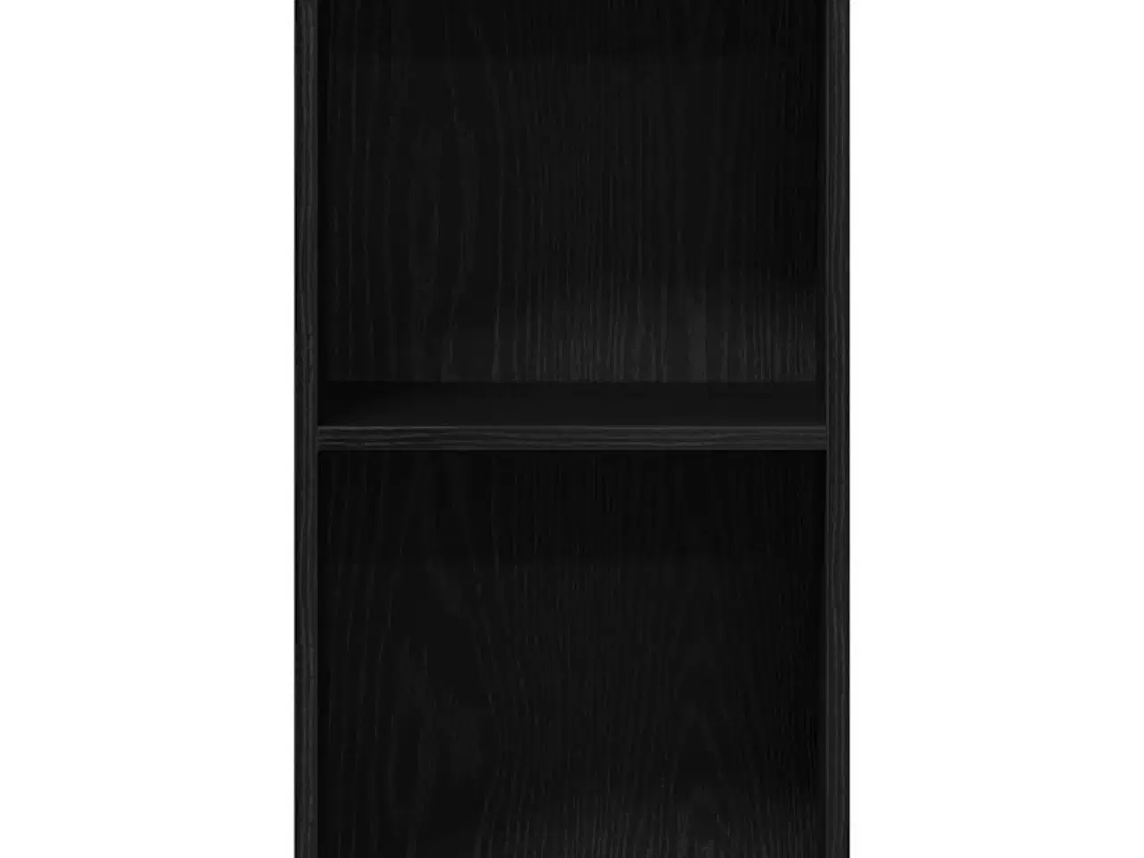 Billede 5 - LP-opbevaringsboks 71x34x36 cm konstrueret træ sort-eg