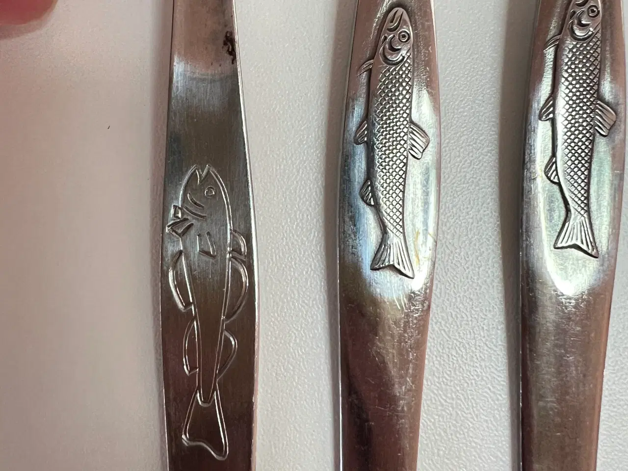 Billede 14 - Vintage Fiskebestik m/Fisk på. (6 Personer)