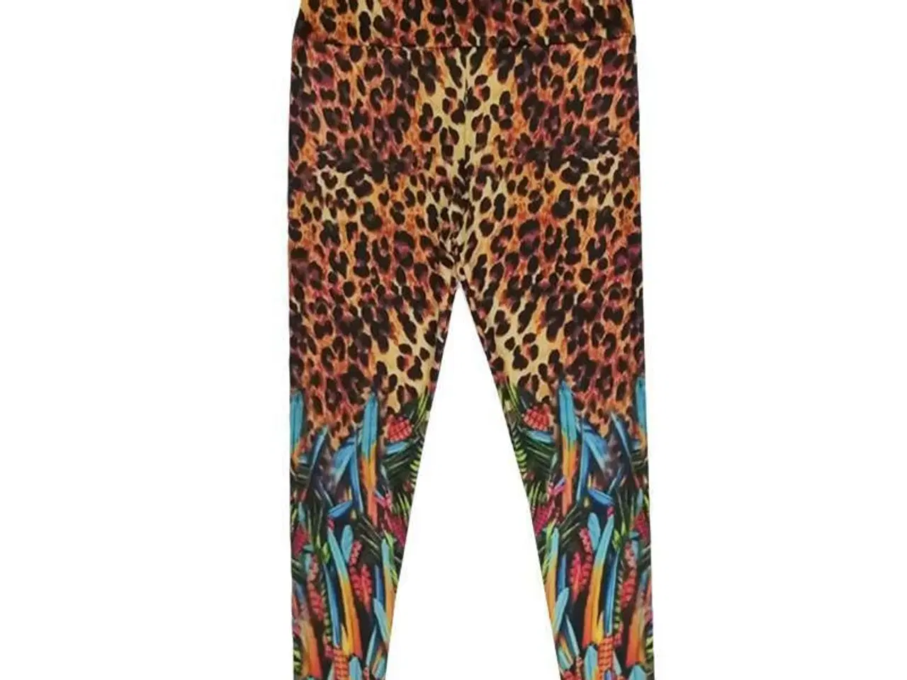 Billede 1 -  Leggins str: Medium, med  leopard print